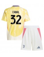 Juventus Juan Cabal #32 Bortedraktsett Barn 2024-25 Korte ermer (+ bukser)